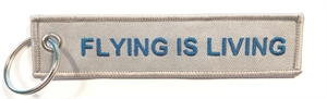 Nøkkelring "Flying Is Living"